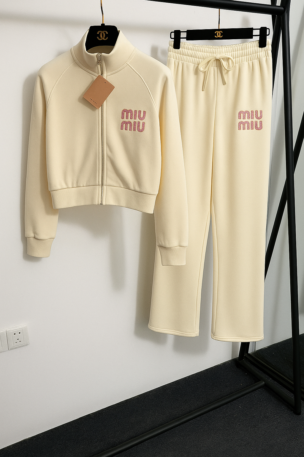 Cream Luxe Tracksuit